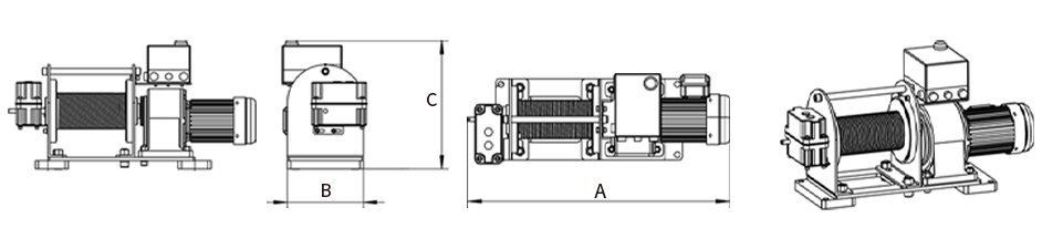One-piece Industrial Winch - 1