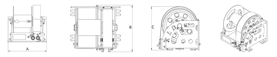 Hand-cranked Dual-speed Winch - 1