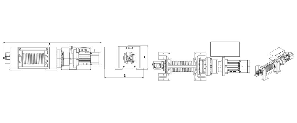 I-shaped Industrial Winch - 1