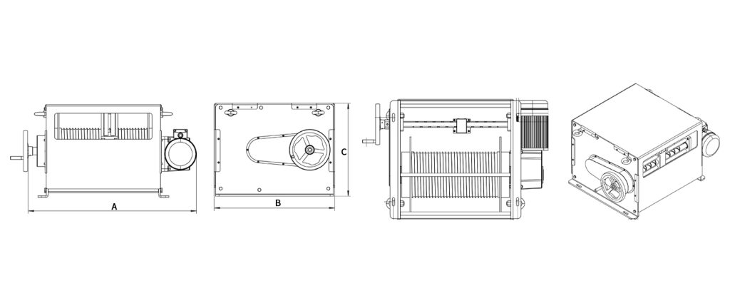 Self-dragging Rope Winch - 1
